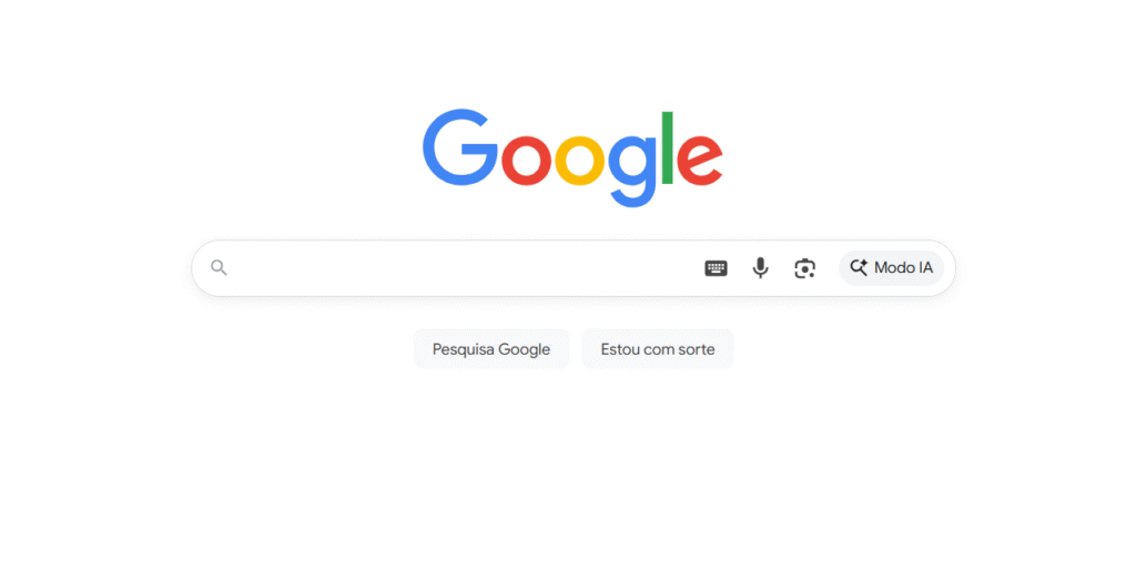 pesquisa do google modo ia